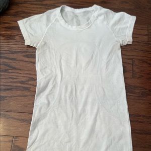White Lulu Swiftly Tech Tee